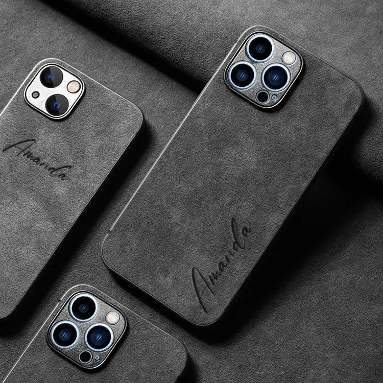 Personalisierte iPhone Hülle Alcantara – JSTDEAL