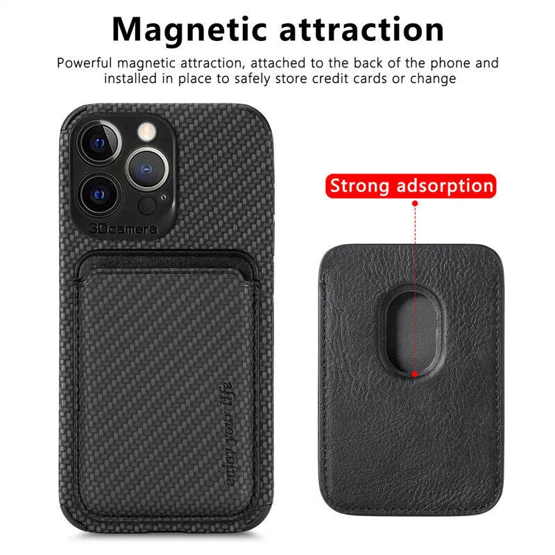 Carbongewebe Magsafe Wallet Case - iPhone Hülle & Wallet