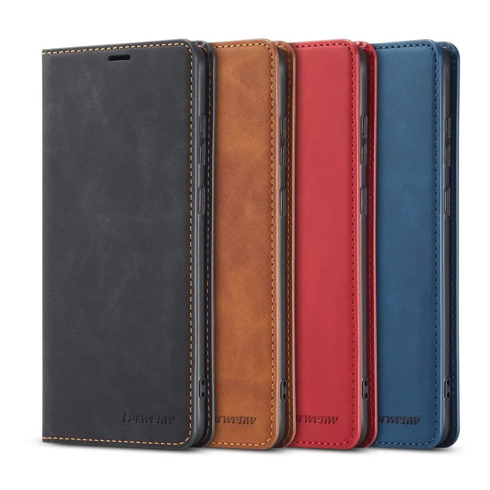 Premium iPhone Hülle: Magnetische Leder Tasche für stilvollen Schutz