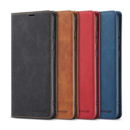 Premium iPhone Hülle: Magnetische Leder Tasche für stilvollen Schutz