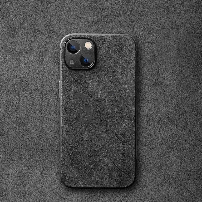 Personalisierte iPhone Hülle Alcantara