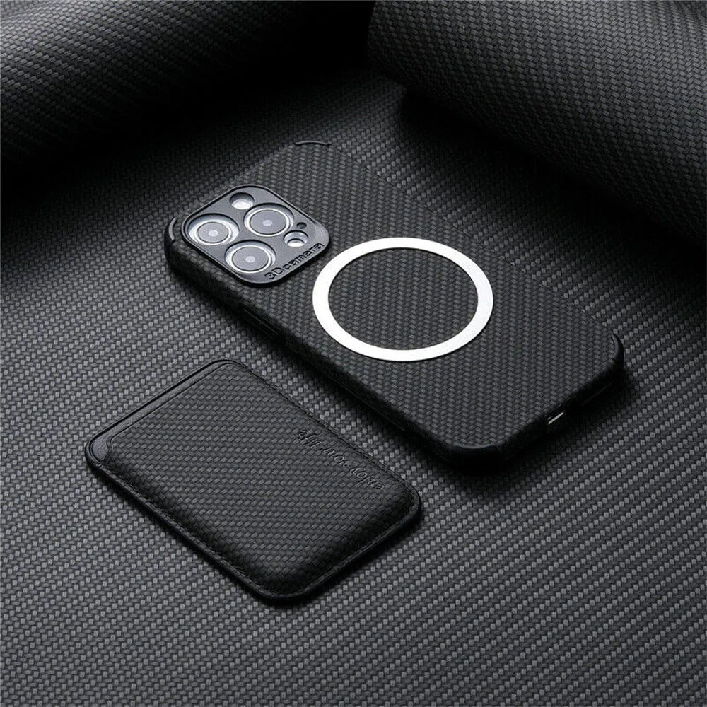 Carbongewebe Magsafe Wallet Case - iPhone Hülle & Wallet