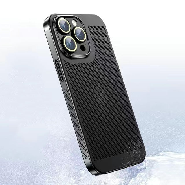 Galvanisierte iPhone Hülle schwarz