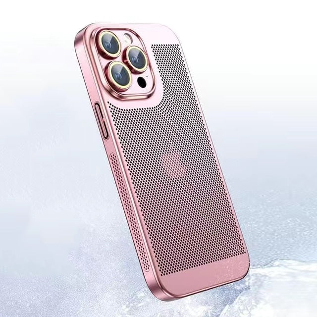 Galvanisierte iPhone Hülle rose