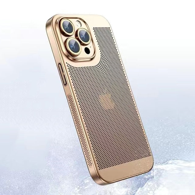 Galvanisierte iPhone Hülle gold