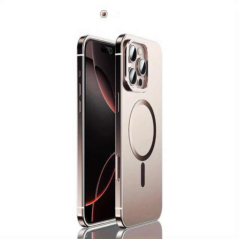 Titan Edelstahl Case für iPhone - Magsafe Hülle Metall Rahmen