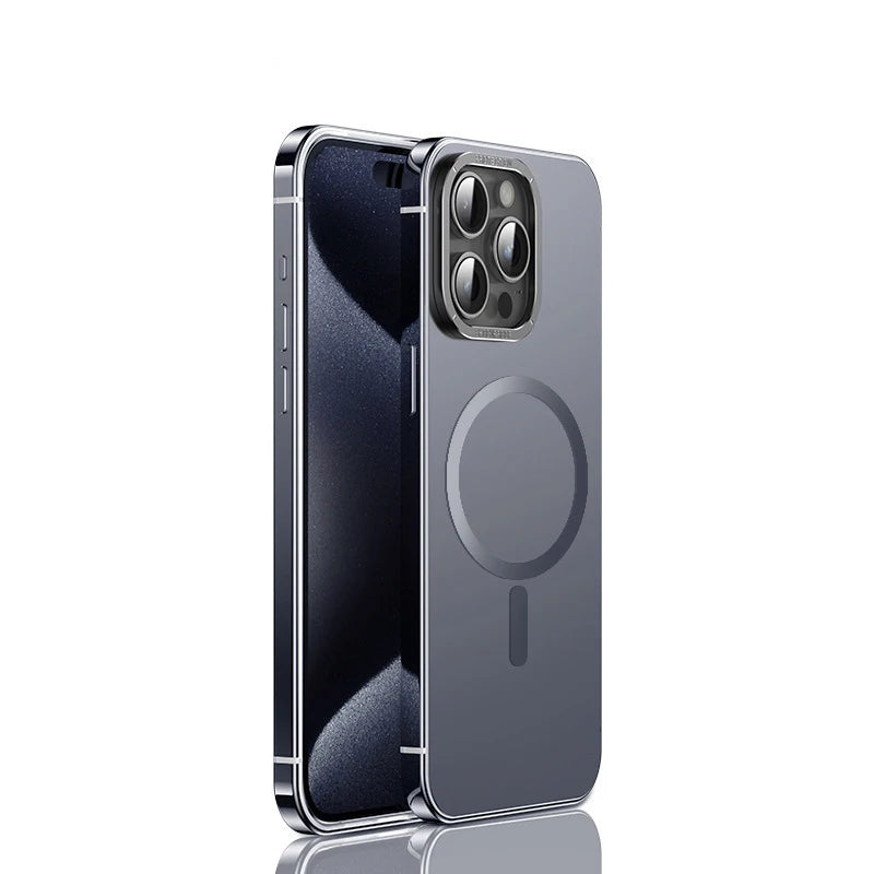 Titan Edelstahl Case für iPhone - Magsafe Hülle Metall Rahmen