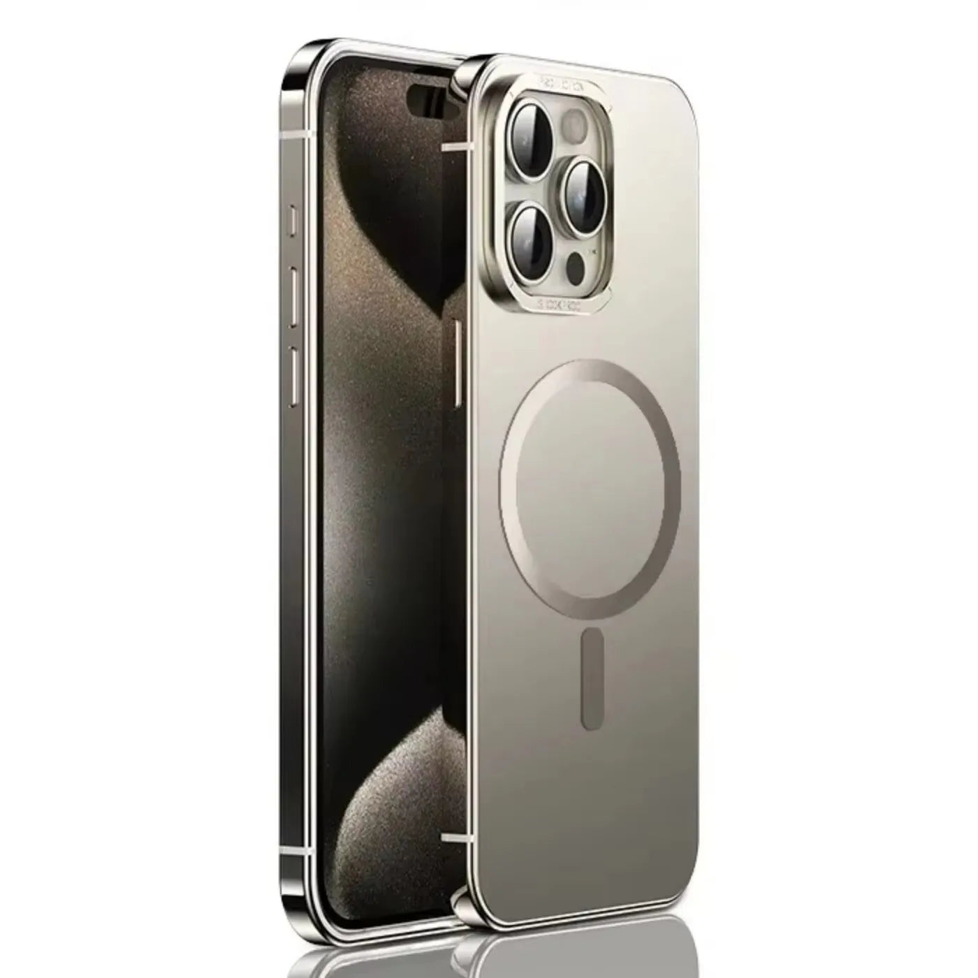 Titan Edelstahl Case für iPhone - Magsafe Hülle Metall Rahmen