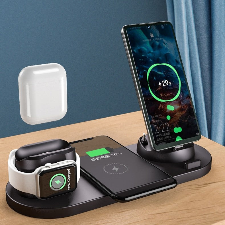 6 in 1 Wireless Schnell-Ladestation für Apple Geräte
