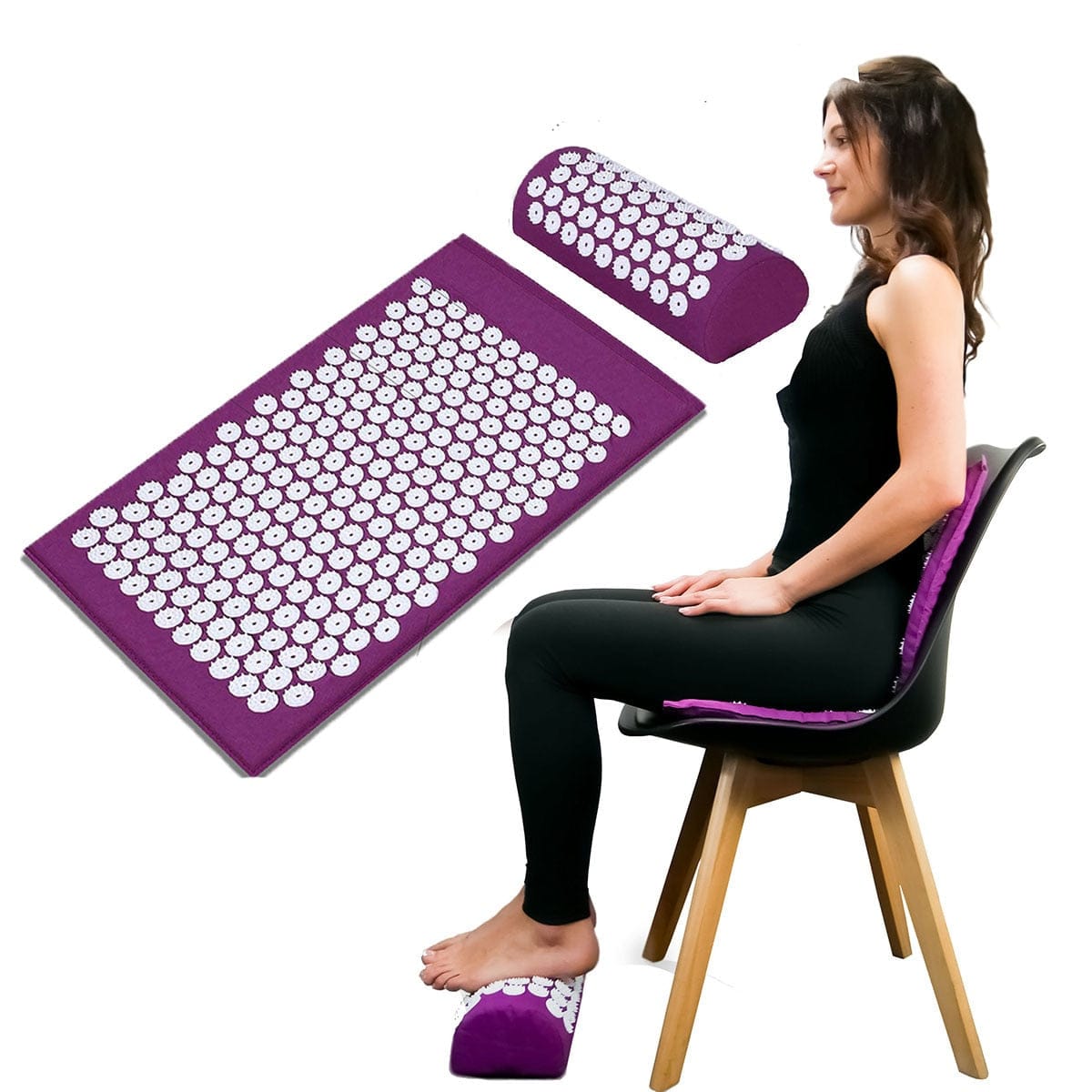 Akupressurmatte Yoga Premium + GRATIS Kissen & Tasche