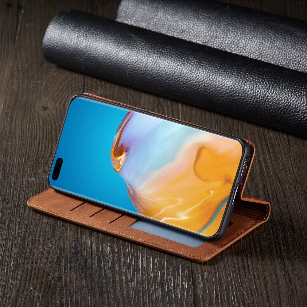 Premium Huawei Hülle: Magnetische Leder Tasche für stilvollen Schutz