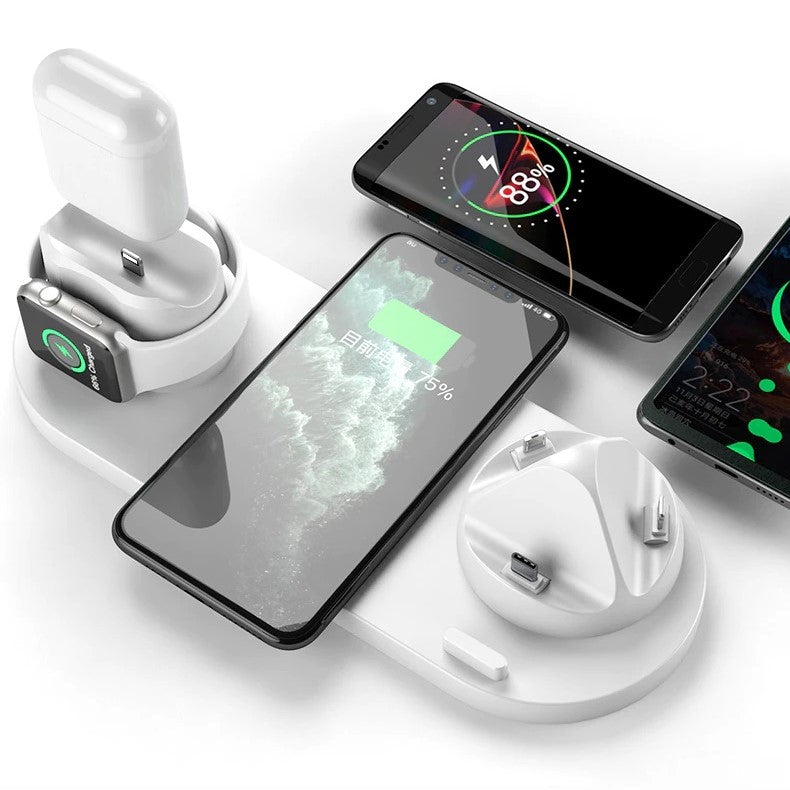 6 in 1 Wireless Schnell-Ladestation für Apple Geräte
