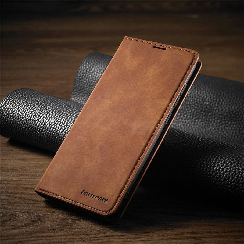 Premium Huawei Hülle: Magnetische Leder Tasche für stilvollen Schutz