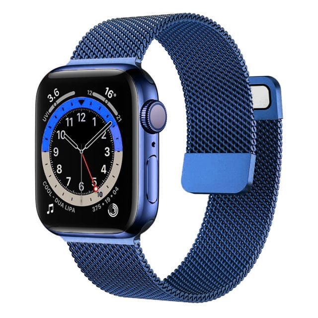 Magnetisches Milanaise-Armband | Apple Watch blau