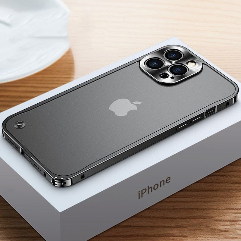 Metall Hülle iPhone, metall handyhülle, aluminium iphone case, aluminium iphone case, iphone hülle metall, apple hülle, schutzhülle für iphone in schwarz