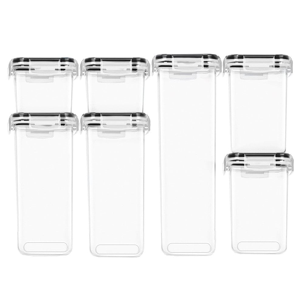 Vorratsbehälter-Set 7tlg. Schüttbehälter Aufbewahrungsbox Küchenbox