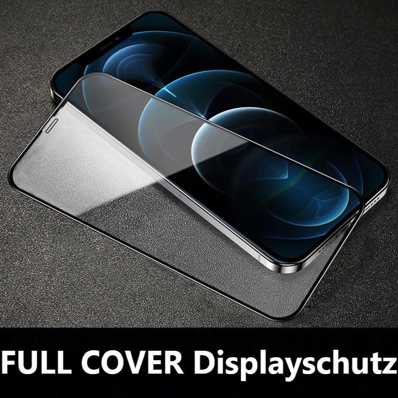 4Stk FULL COVER iPhone Displayschutz GLAS 9D | hüllenfreundlich