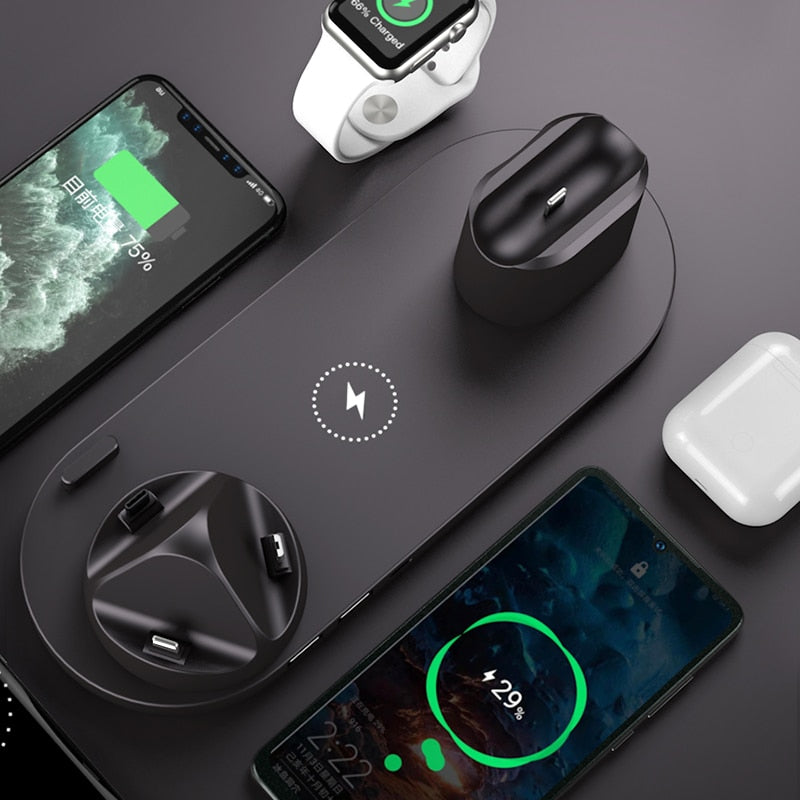 6 in 1 Wireless Schnell-Ladestation für Apple Geräte