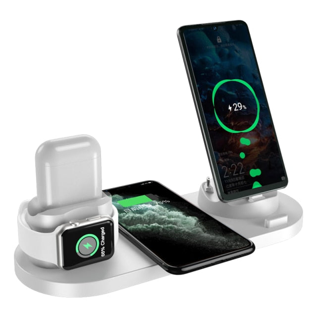 6 in 1 Wireless Schnell-Ladestation für Apple Geräte