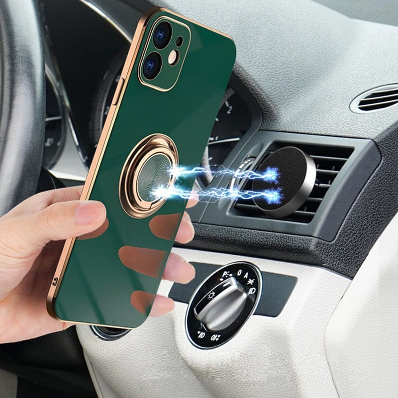 Premium Slim iPhone Hülle mit Metallring