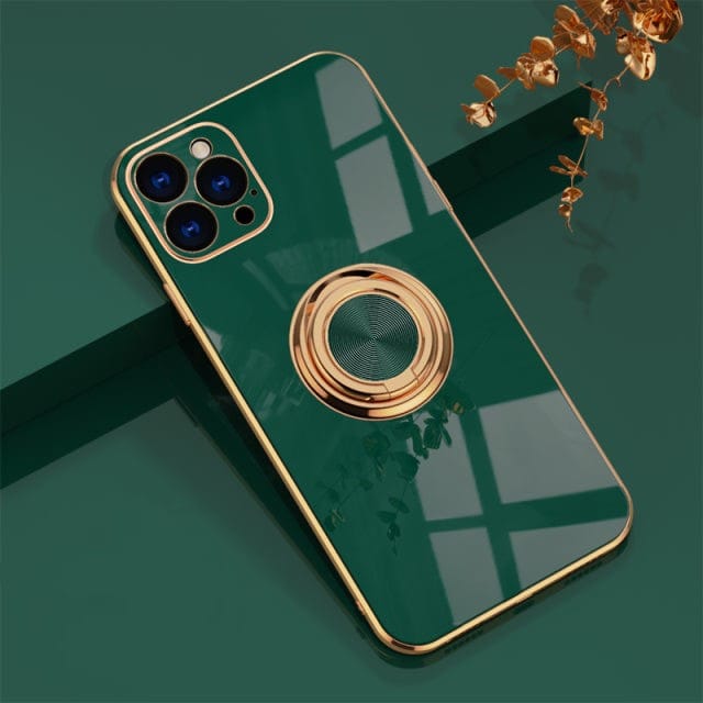 Premium Slim iPhone Hülle mit Metallring