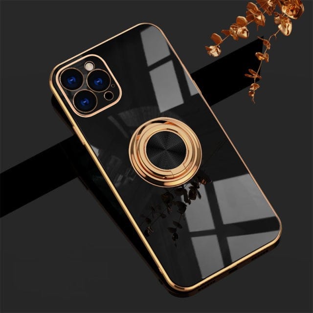 Premium Slim iPhone Hülle mit Metallring