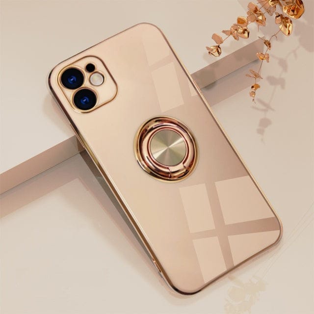 Premium Slim iPhone Hülle mit Metallring