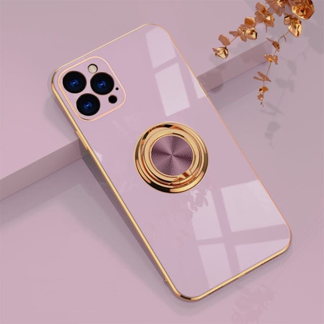 Premium Slim iPhone Hülle mit Metallring