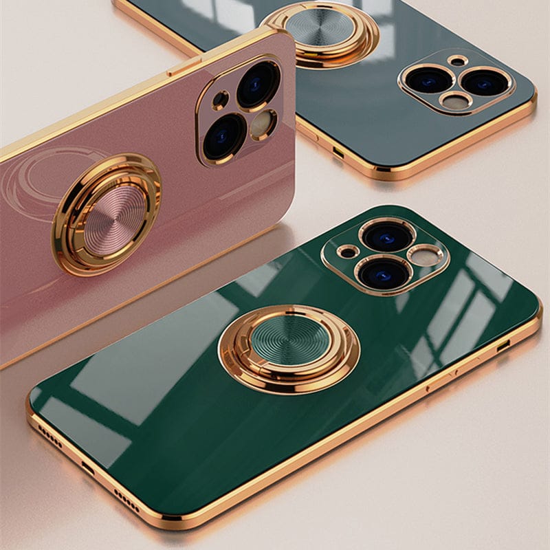 Premium Slim iPhone Hülle mit Metallring