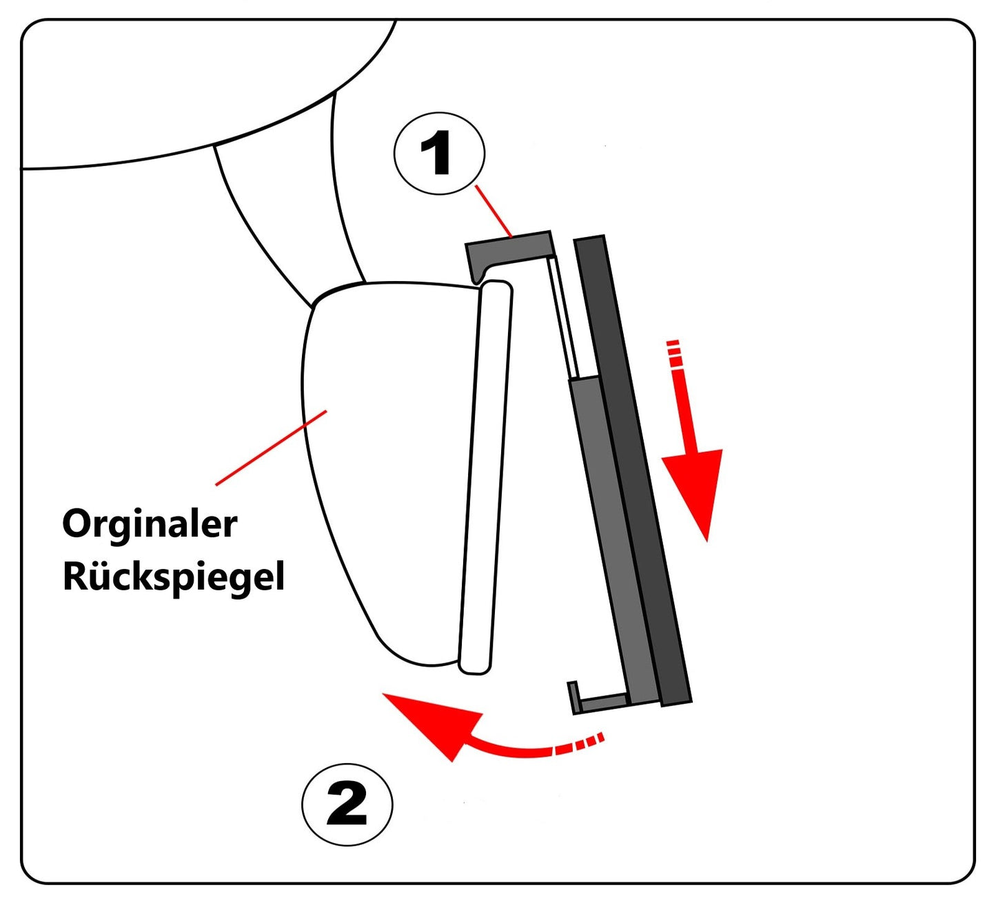 Universal Weitwinkel Rückspiegel