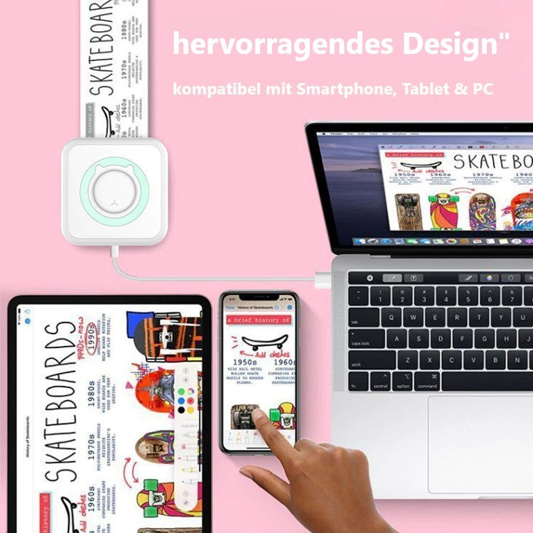 MINIPRINT - Tragbarer Thermodrucker für Smartphones