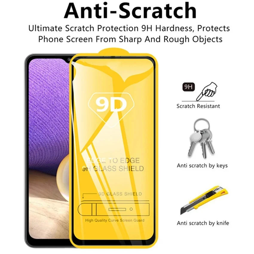 FULL COVER Displayschutz GLAS 9D - Samsung Galaxy A-Modelle