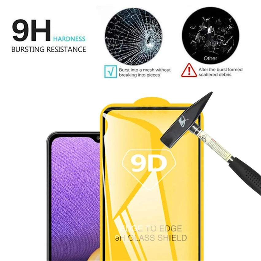 FULL COVER Displayschutz GLAS 9D - Samsung Galaxy A-Modelle