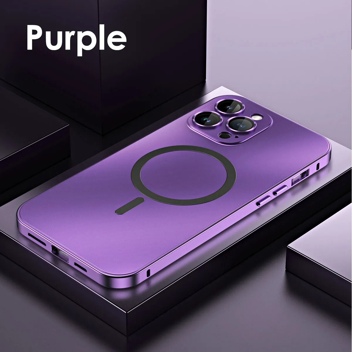 MagSafe Metall Hülle - iPhone violett