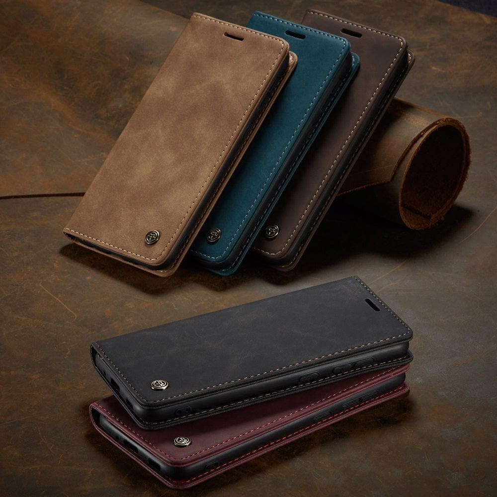 Magnetische Wallet Hülle für Samsung Galaxy A14/A53/A54/A73/S20Ultra/S20Plus/S20/S21Ultra/S21Plus/S21/S21FE/S22Ultra/S22Plus/S22/S23Ultra/S23Plus/S23/S24Plus/S4- Flip Case