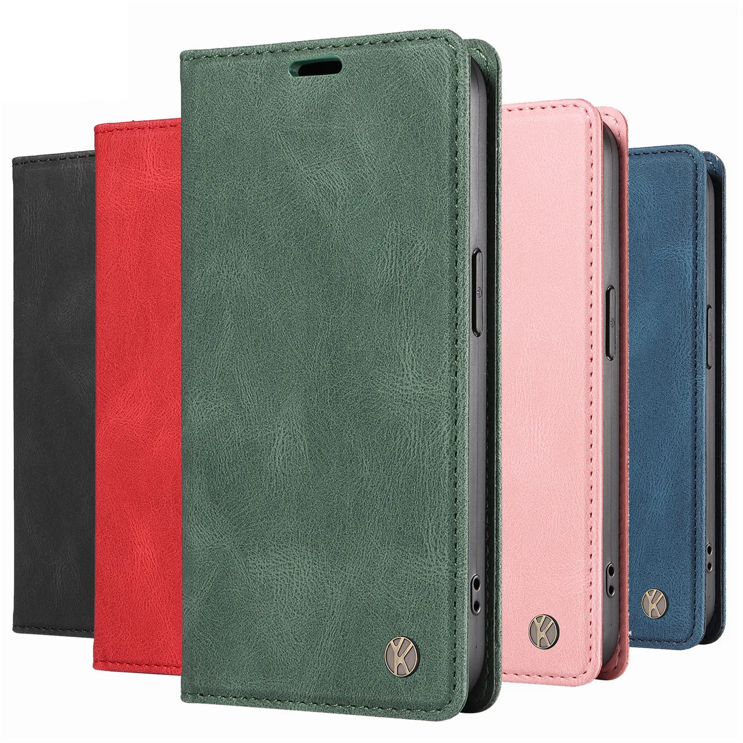 Magnetischer Leder Flip Case Huawei Hülle