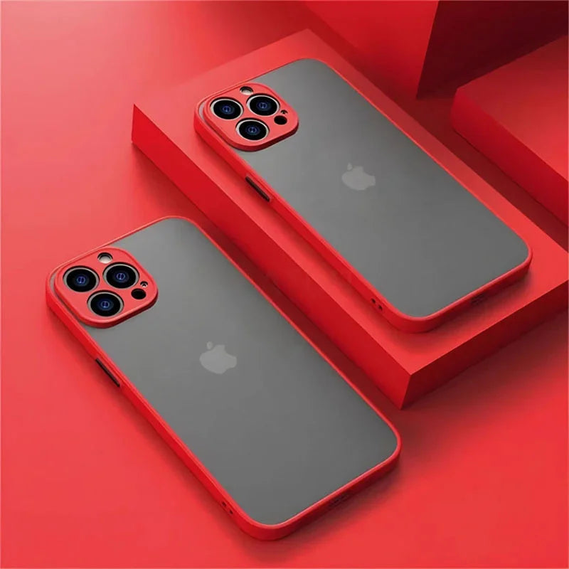 Matte iPhone Huelle_rot