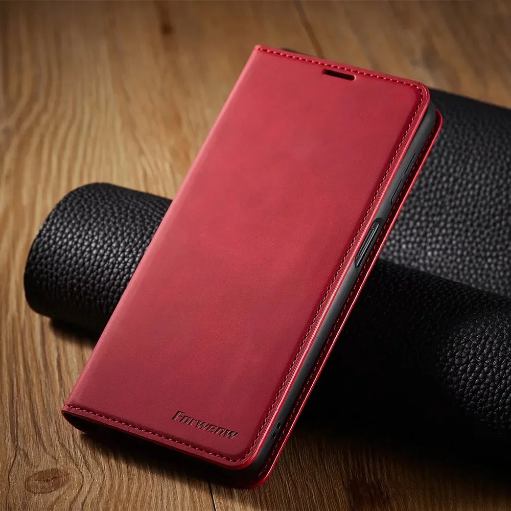 Premium Samsung Hülle: Magnetische Leder Tasche für stilvollen Schutz –  JSTDEAL