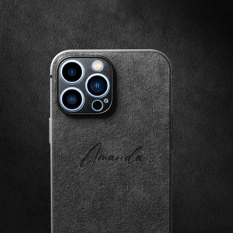 Personalisierte iPhone Hlle Alcantara  JSTDEAL