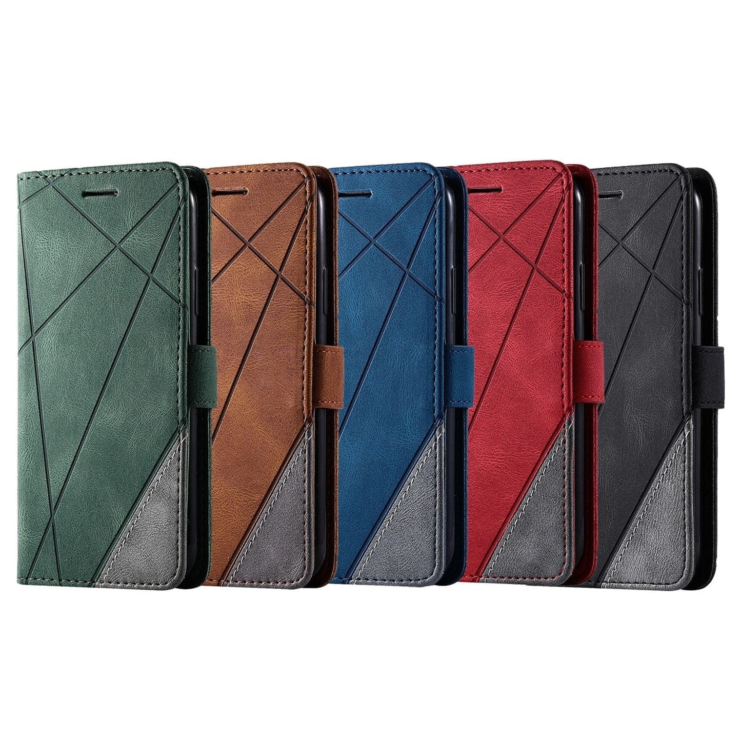 Magnetische Leder Wallet Hülle Flip Case - Huawai