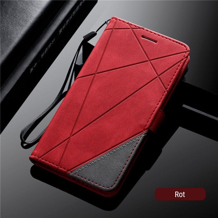 Magnetische Leder Wallet Hülle Flip Case - Huawai