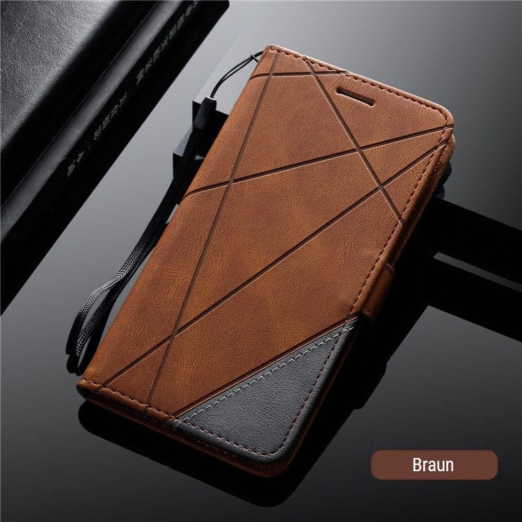 Magnetische Leder Wallet Hülle Flip Case - Huawai