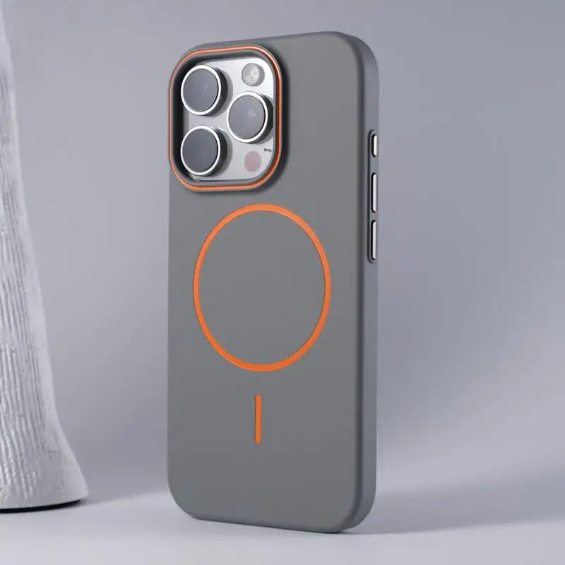 Ultra dünne MagSafe iPhone Hülle matt grau