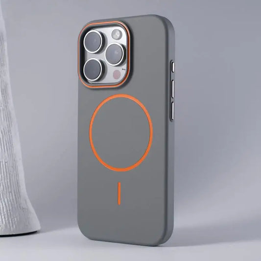 Ultra dünne MagSafe iPhone Hülle matt grau