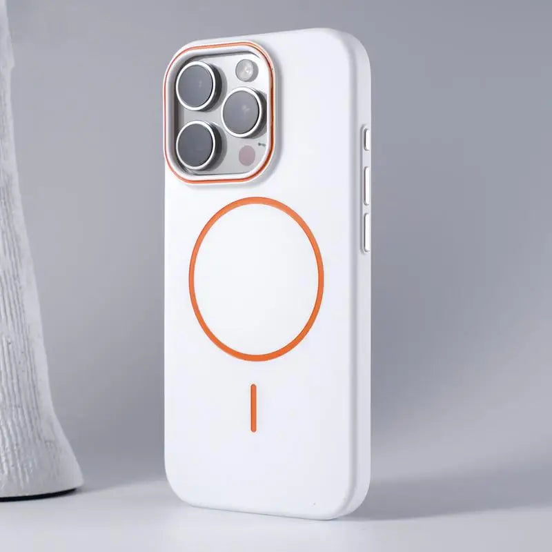 Ultra dünne MagSafe iPhone Hülle matt weiss