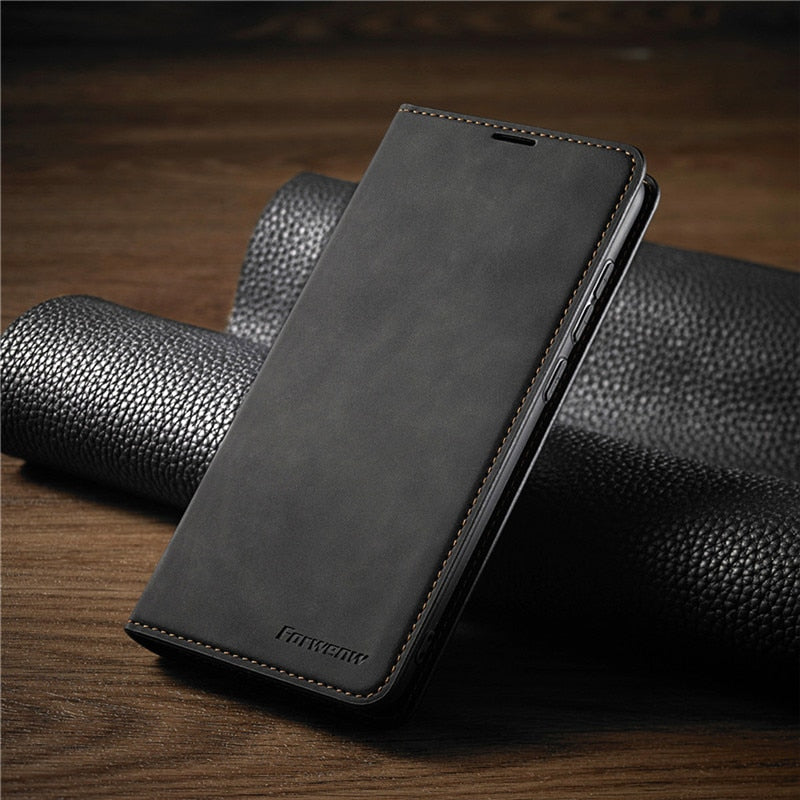 Premium Huawei Hülle: Magnetische Leder Tasche für stilvollen Schutz