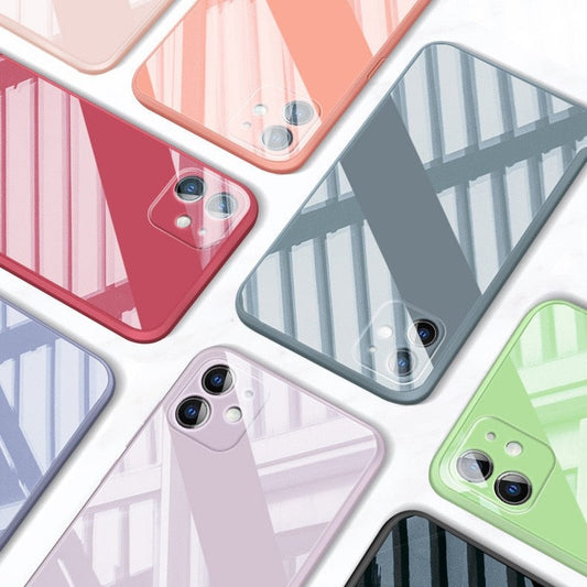 Hochwertige iPhone Hülle aus glasartiger Oberfläche