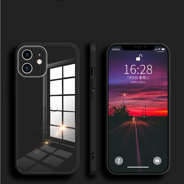 Hochwertige iPhone Hülle aus glasartiger Oberfläche
