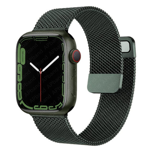 Magnetisches Milanaise-Armband | Apple Watch grün