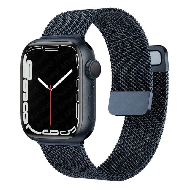 Magnetisches Milanaise-Armband | Apple Watch midnight
